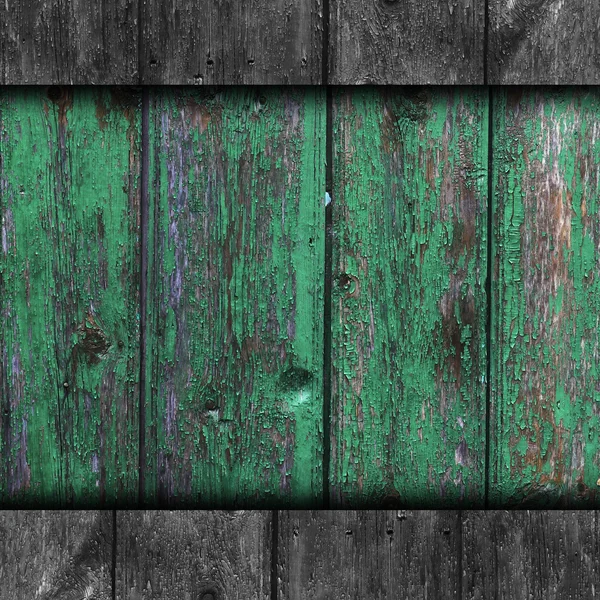 Texture wooden fence old green background your message wallpaper — Stock Photo, Image