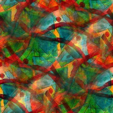 Sanat avant-garde arka plan el yeşil, kırmızı boya sorunsuz wallpa