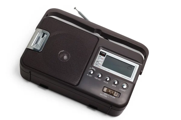 Radio old fm portable transistor tuner set isoliert fashion — Stockfoto