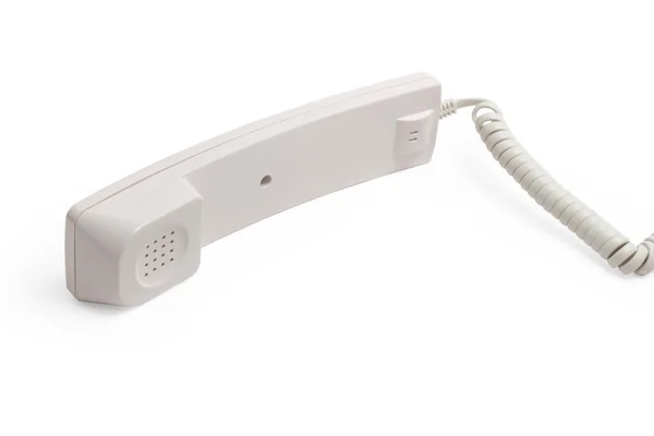 Telephone phone communication tube cable connection isolated — Stock Photo, Image