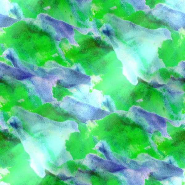 Background texture watercolor green, blue seamless abstract patt — Stock Photo, Image