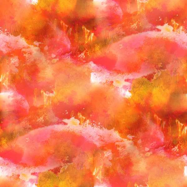 Textura de fondo acuarela rosa, naranja sin costuras abstracto pat — Foto de Stock