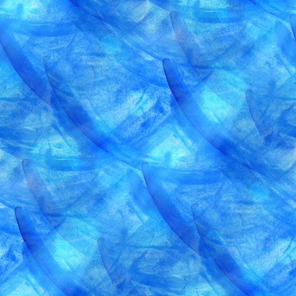 Fondo azul acuarela textura sin costura patrón abstracto pai —  Fotos de Stock