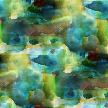 yeşil, mavi arka plan suluboya sorunsuz doku soyut patt