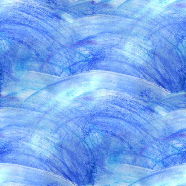 Fondo acuarela azul textura inconsútil patrón abstracto pai — Foto de Stock