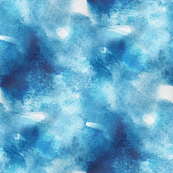 Fundo aquarela sem costura textura azul abstrato padrão pai — Fotografia de Stock