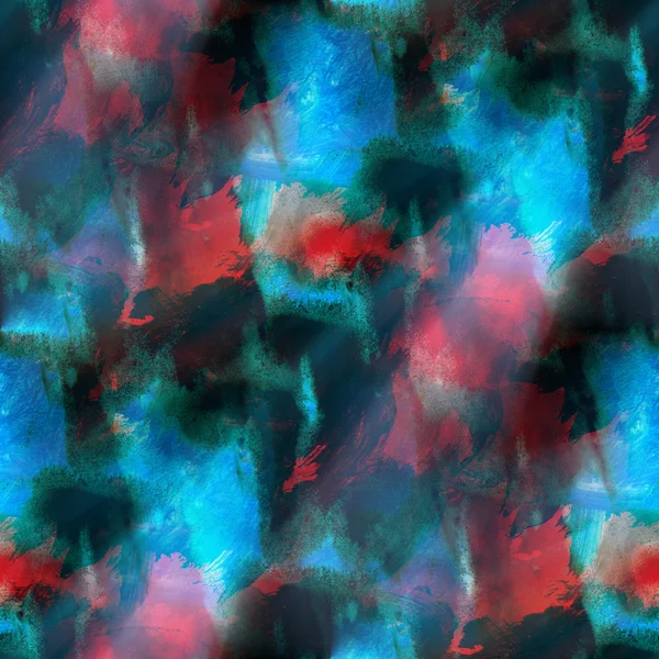 パターン バック グラウンド テクスチャ青、赤水彩シームレスな抽象化のため — ストック写真