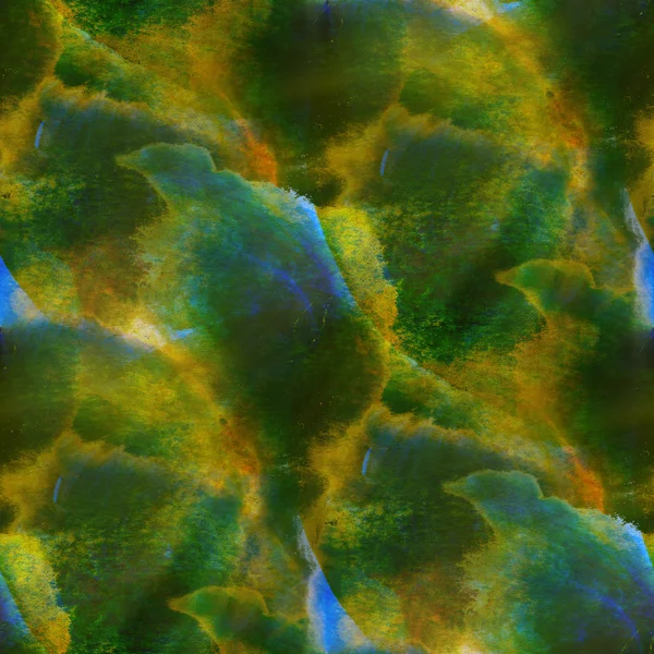 Muster Hintergrund gelb, grüne Textur Aquarell nahtlose abs — Stockfoto
