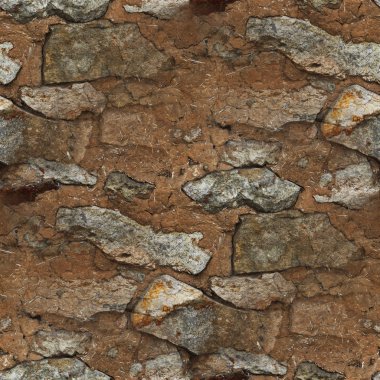 Dikişsiz kahverengi taş kil doku eski arka plan duvar kağıdı