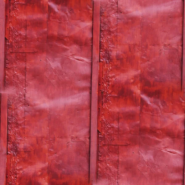 Sömlös röd, gammal, järn, skrynkliga, gamla bakgrund vägg grunge fa — Stockfoto
