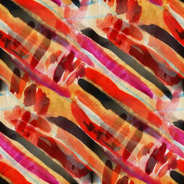 无缝的棕色、 黄色、 红色立体抽象艺术毕加索纹理 — 图库照片