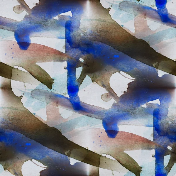 Cubismo inconsútil arte abstracto Picasso azul, textura negra waterco — Foto de Stock
