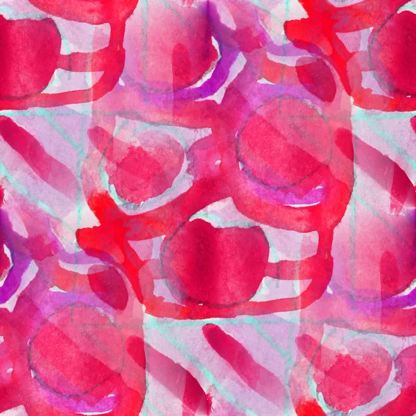 无缝的粉红色、 紫色立体抽象艺术毕加索纹理 waterc — 图库照片