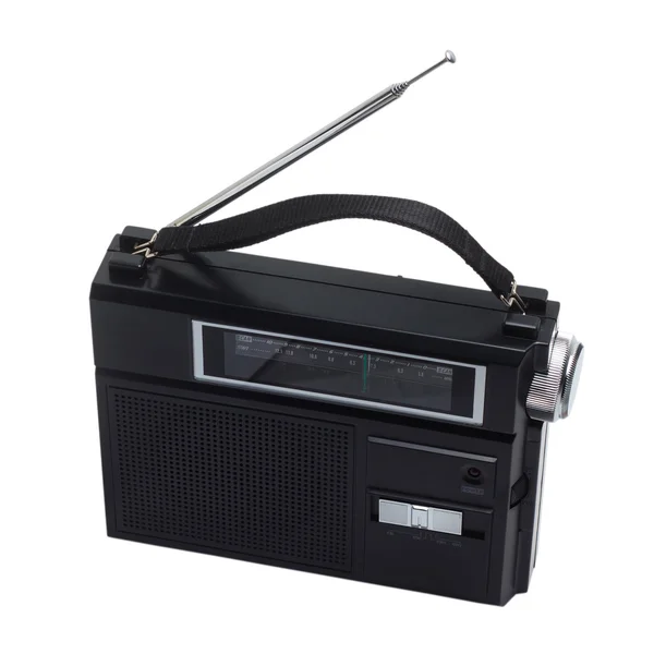 Radio fm transistor portátil viejo sintonizador conjunto aislado de moda cl —  Fotos de Stock