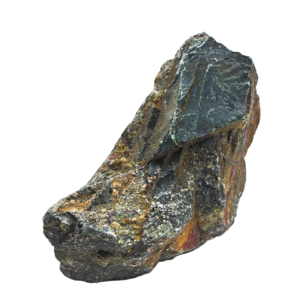 Stone old single granite boulder large river isolated big rock b — Stock Photo, Image