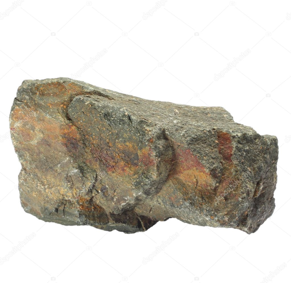 Stone single granite boulder large river isolated big rock block