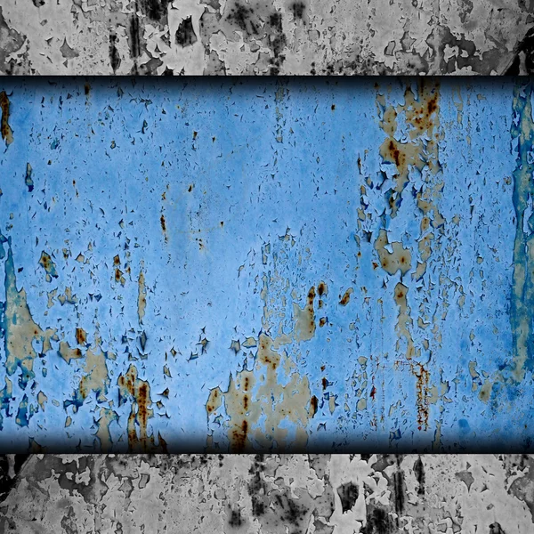 Texture background blue metal rust rusty old paint grunge iron — Stock Photo, Image