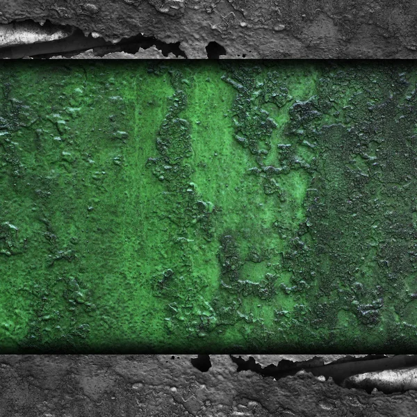 Texture green background metal rusty old paint grunge iron — Stok Foto