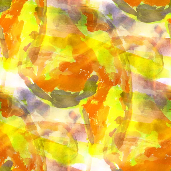 Sulu Boya Dikişsiz arka plan doku sarı, yeşil soyut pa — Stok fotoğraf