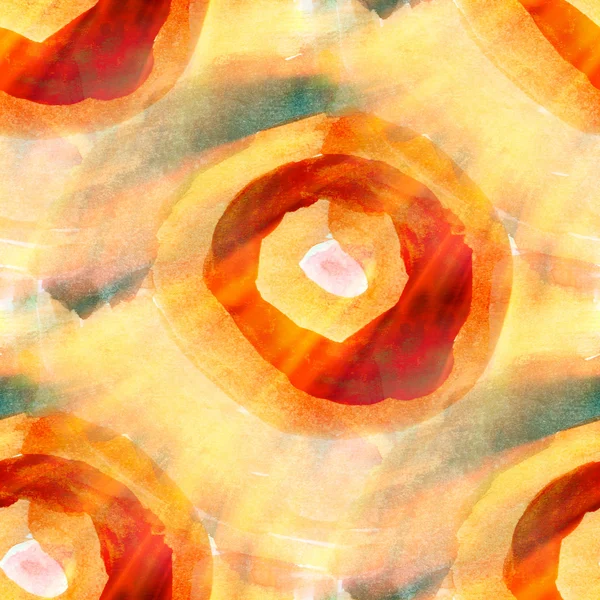 Sunlight abstract watercolor orange, blue, red seamless texture — Stock Photo, Image