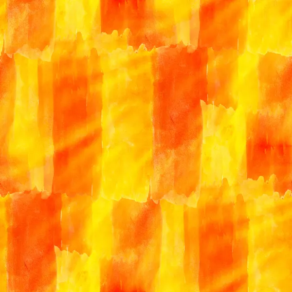 Sunlight abstract yellow watercolor orange red seamless texture — Stock Photo, Image