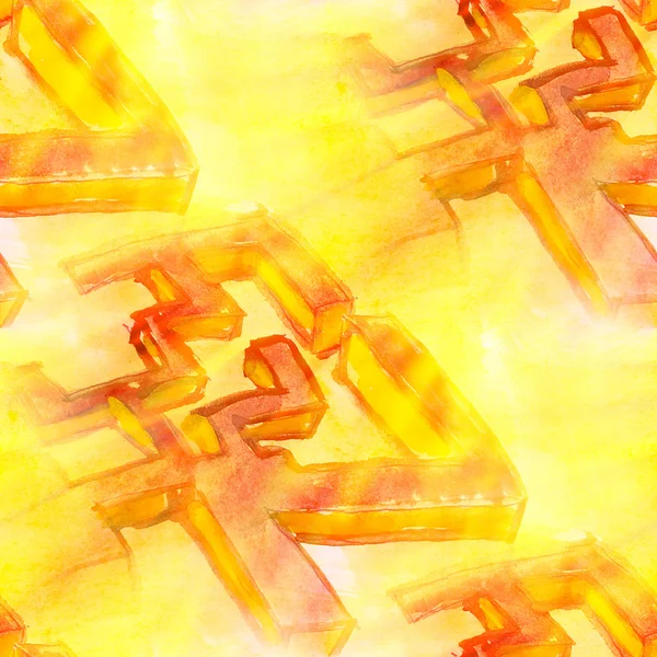 सनलाइट आर्ट पिक्चर वाटर कलर सीमलेस पीला घनत्व पृष्ठभूमि — स्टॉक फ़ोटो, इमेज