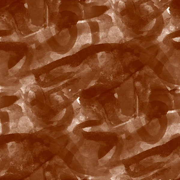 Güneş ışığı kahverengi soyut suluboya sorunsuz doku el boyalı — Stok fotoğraf