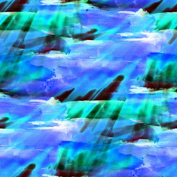 Fondo sin costuras acuarela textura azul abstracto papel color —  Fotos de Stock