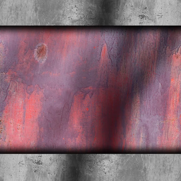 Metal background rusty old surface texture red iron paint abstra — Stock Photo, Image