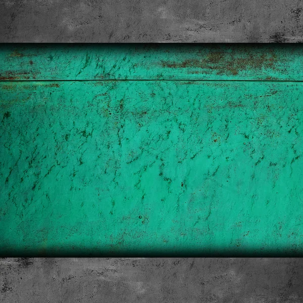 Metal texture green background old iron metallic grunge steel pl — Stock Photo, Image