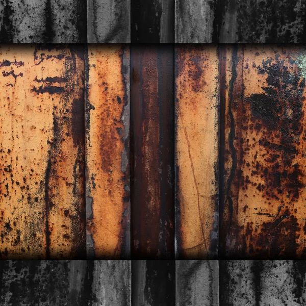 Arrugginito metallo texture ferro vecchio ruggine grunge acciaio fondo metallo — Foto Stock