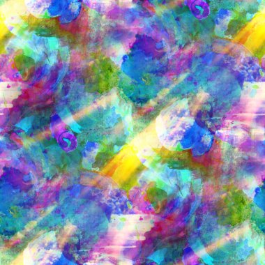 güneş ışığı kesintisiz mavi, yeşil, mor arka watercolo boya