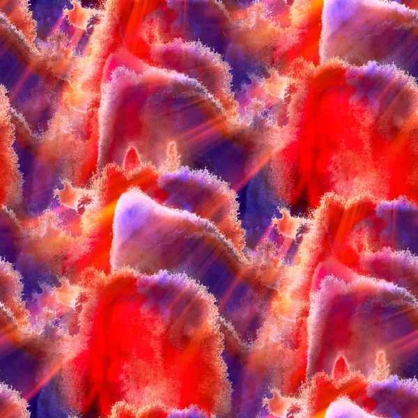 ブルー テクスチャのシームレスな赤い色水彩抽象 — ストック写真