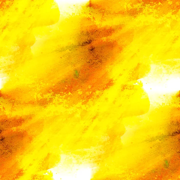 Sunlight paint watercolor red yellow seamless texture with spots — Stock Photo, Image