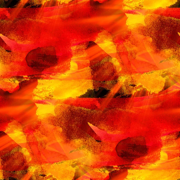 Seamless red fire watercolor background — Stock Photo, Image