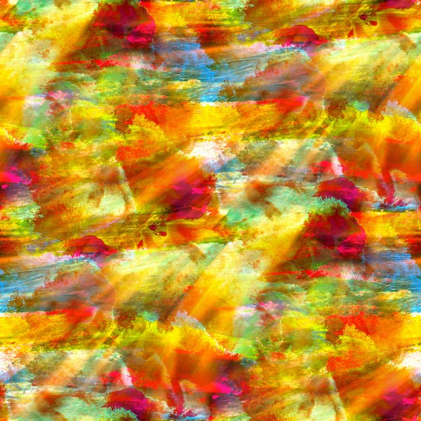 Wallp akwarela bezszwowe czerwony żółty tekstura niebieski zielony światło słoneczne — Zdjęcie stockowe