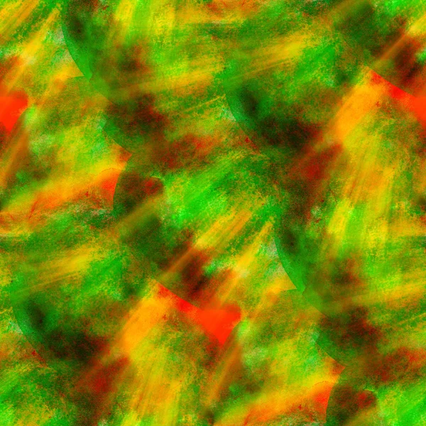 Sonnenlicht abstrakte nahtlose grüne rote Hand bemalt Aquarell bac — Stockfoto