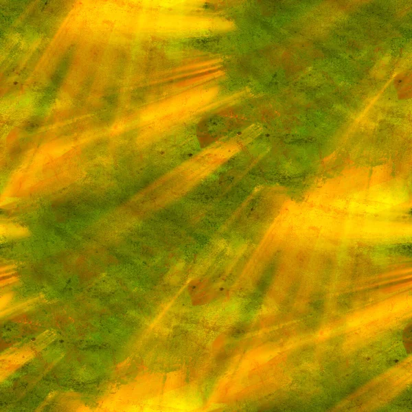 Lumière du soleil abstrait sans couture peint à la main aquarelle vert jaune — Photo