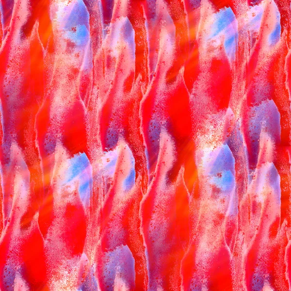 Güneş ışığı mavi kırmızı sulu boya resim sorunsuz soyut doku el — Stok fotoğraf