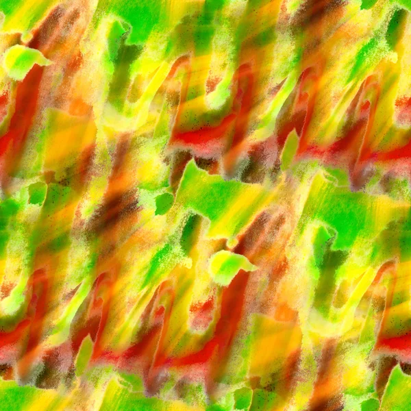 Güneş ışığı suluboya resim yeşil kırmızı sorunsuz soyut doku el — Stok fotoğraf