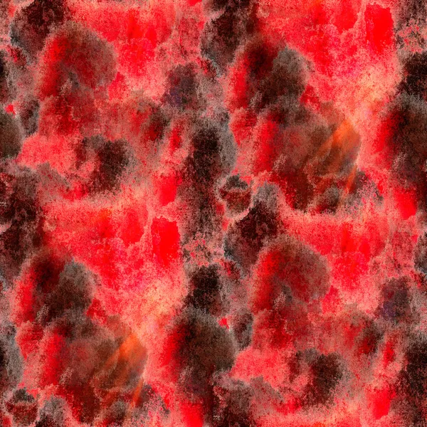Napfény akvarell art piros fekete zökkenőmentes absztrakt textúra kéz — Stock Fotó