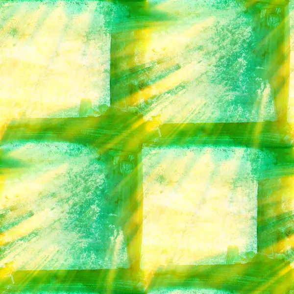 Солнечный акварельный фон без текстур и зеленый цвет — стоковое фото