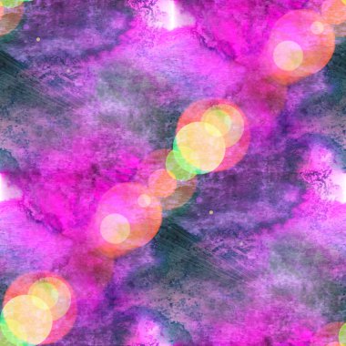 bokeh suluboya ve mor sanat sorunsuz doku el,