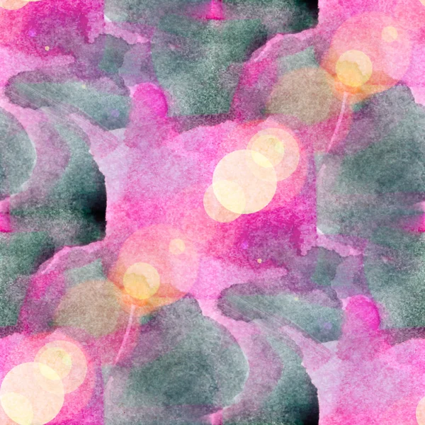 ボケ味の要約水彩とアート ピンク グレー シームレス テクスチャ ハン — ストック写真