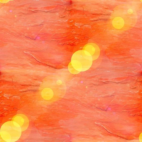 Bokeh abstraktní akvarel, oranžová a umění bezešvá textura, ruka — Stock fotografie