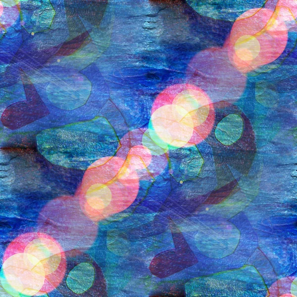 Bokeh art seamless texture, background blue watercolor, abstract — Stock Photo, Image