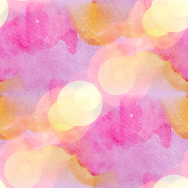 Bokeh art sans couture brun, design aquarelle violet — Photo