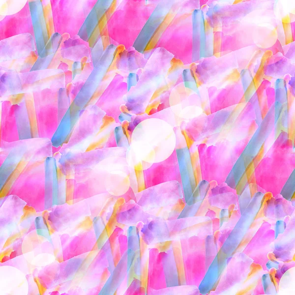 Bokeh nahtlosen Hintergrund Hand grau rosa Aquarell Pinsel textu — Stockfoto