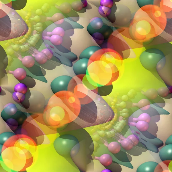 Химия обоев Bokeh бесшовные микромолекулярные технические для — стоковое фото