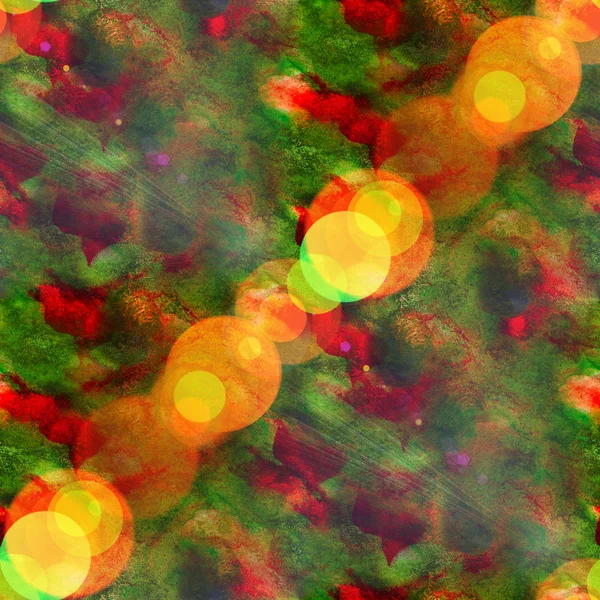 Bokeh wallpaper green red abstract watercolor and art seamless t — Stock Photo, Image
